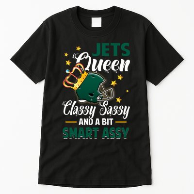 New York Football Queen Classy Sassy And A Bit Smart Assy Tall T-Shirt