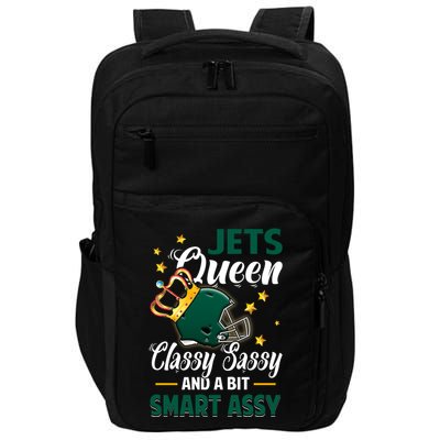 New York Football Queen Classy Sassy And A Bit Smart Assy Impact Tech Backpack