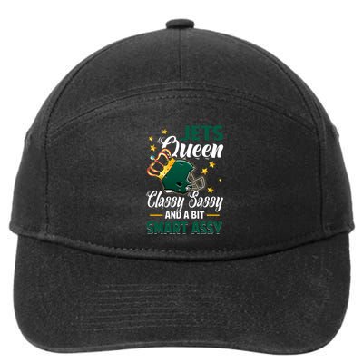 New York Football Queen Classy Sassy And A Bit Smart Assy 7-Panel Snapback Hat