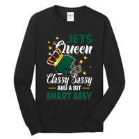 New York Football Queen Classy Sassy And A Bit Smart Assy Tall Long Sleeve T-Shirt