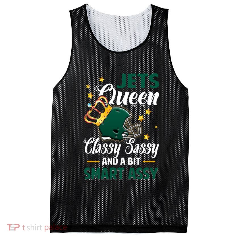 New York Football Queen Classy Sassy And A Bit Smart Assy Mesh Reversible Basketball Jersey Tank
