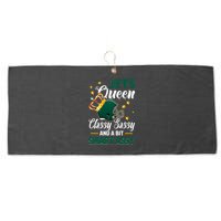 New York Football Queen Classy Sassy And A Bit Smart Assy Large Microfiber Waffle Golf Towel