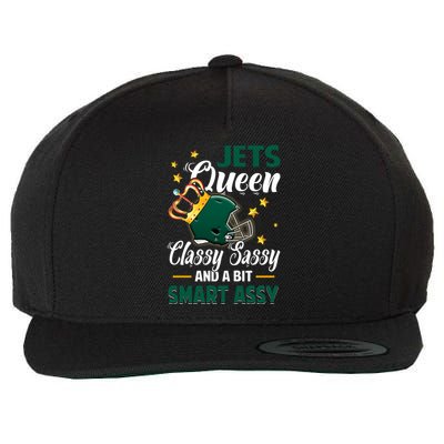 New York Football Queen Classy Sassy And A Bit Smart Assy Wool Snapback Cap