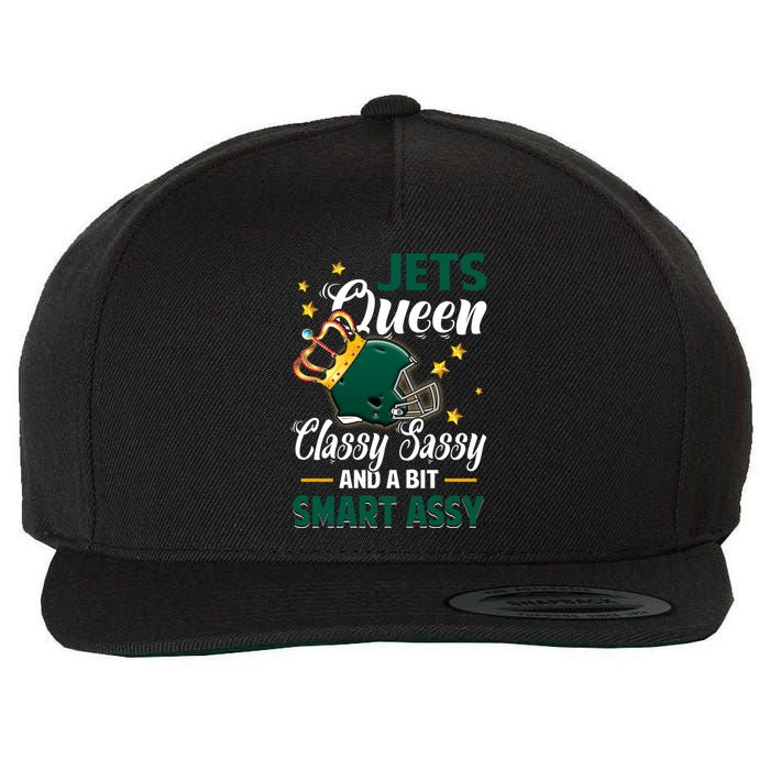 New York Football Queen Classy Sassy And A Bit Smart Assy Wool Snapback Cap