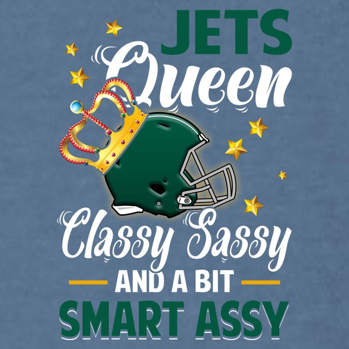 New York Football Queen Classy Sassy And A Bit Smart Assy Garment-Dyed Sweatshirt