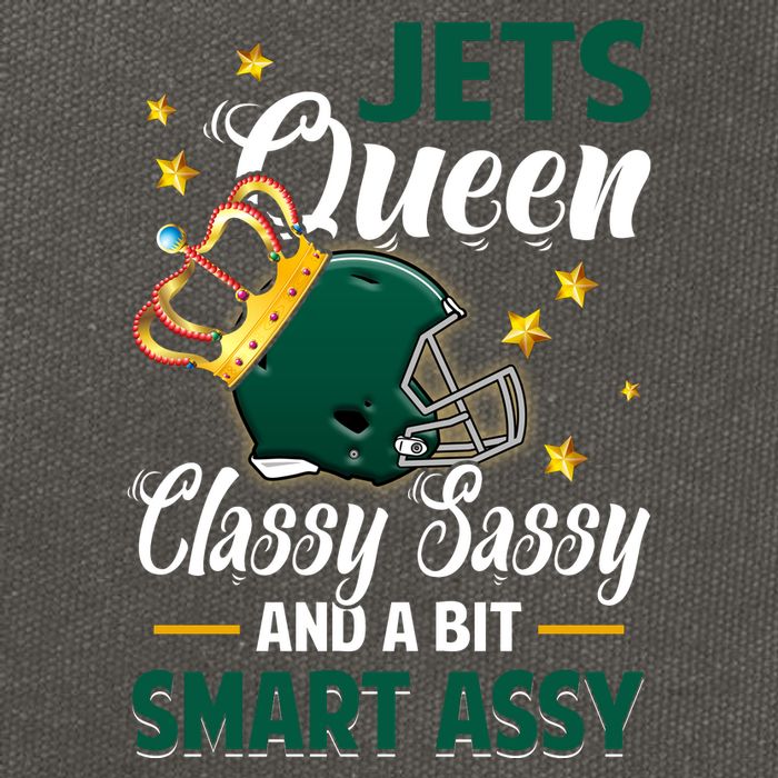 New York Football Queen Classy Sassy And A Bit Smart Assy Cotton Canvas Backpack