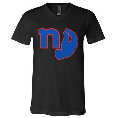 New York Football V-Neck T-Shirt