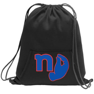 New York Football Sweatshirt Cinch Pack Bag