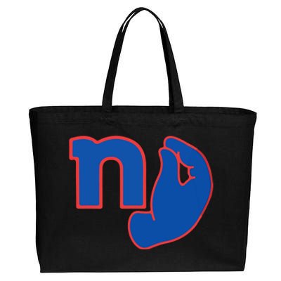 New York Football Cotton Canvas Jumbo Tote