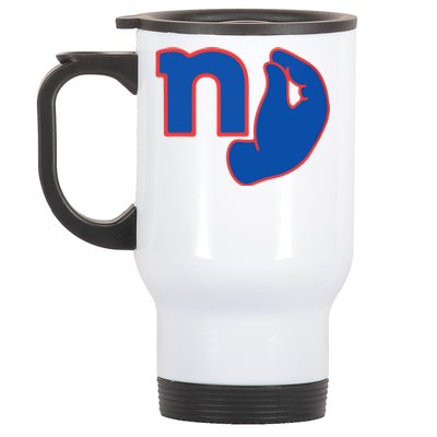 New York Football Stainless Steel Travel Mug