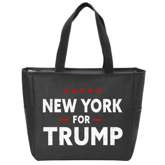 New York For Trump 2024 47th President Of The Usa Zip Tote Bag
