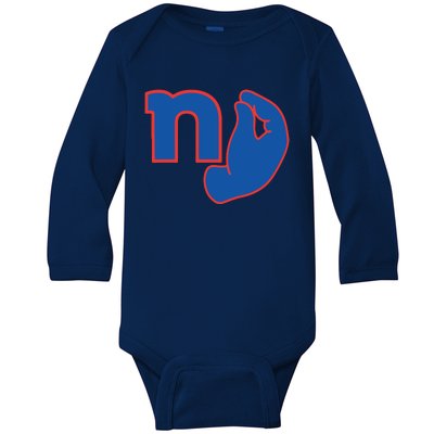 New York Football Baby Long Sleeve Bodysuit