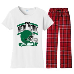 New York Football Team Supporter Women's Flannel Pajama Set