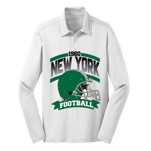 New York Football Team Supporter Silk Touch Performance Long Sleeve Polo