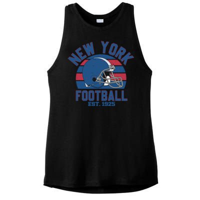 New York Football Est 1925 Football Team Supporter Ladies PosiCharge Tri-Blend Wicking Tank