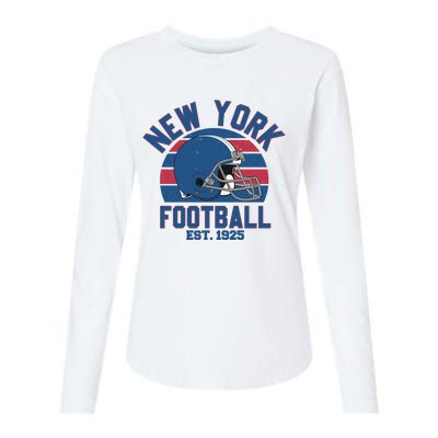 New York Football Est 1925 Football Team Supporter Womens Cotton Relaxed Long Sleeve T-Shirt