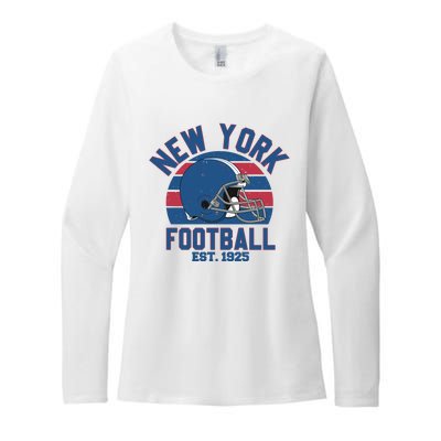 New York Football Est 1925 Football Team Supporter Womens CVC Long Sleeve Shirt