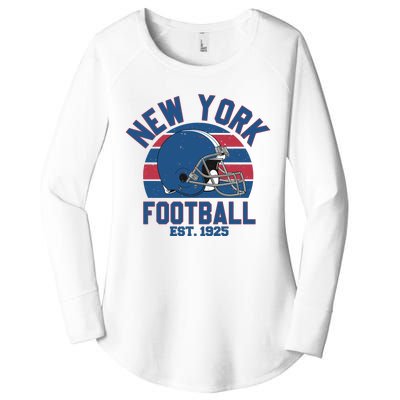 New York Football Est 1925 Football Team Supporter Women's Perfect Tri Tunic Long Sleeve Shirt