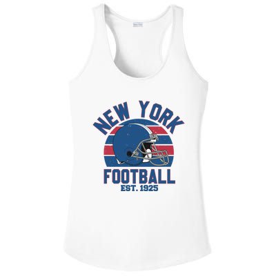 New York Football Est 1925 Football Team Supporter Ladies PosiCharge Competitor Racerback Tank