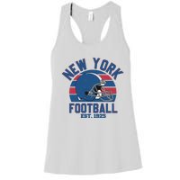 New York Football Est 1925 Football Team Supporter Women's Racerback Tank