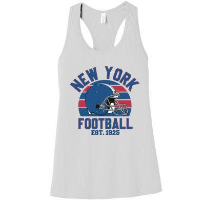 New York Football Est 1925 Football Team Supporter Women's Racerback Tank