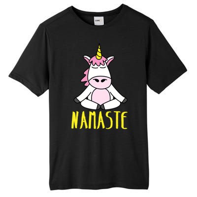 Namaste Yoga Funny Meditating Magical Creature Gift Tall Fusion ChromaSoft Performance T-Shirt