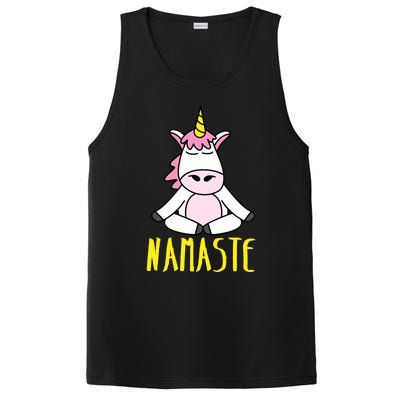 Namaste Yoga Funny Meditating Magical Creature Gift PosiCharge Competitor Tank