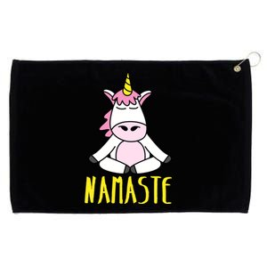 Namaste Yoga Funny Meditating Magical Creature Gift Grommeted Golf Towel