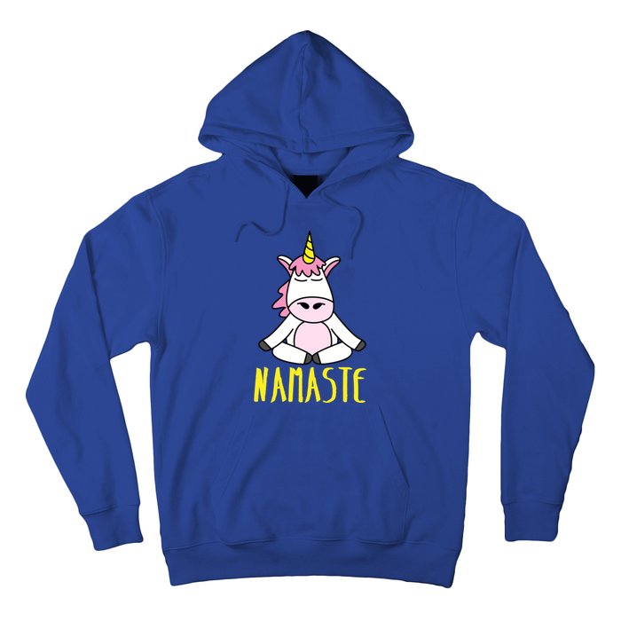 Namaste Yoga Funny Meditating Magical Creature Gift Hoodie