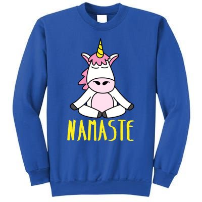 Namaste Yoga Funny Meditating Magical Creature Gift Sweatshirt