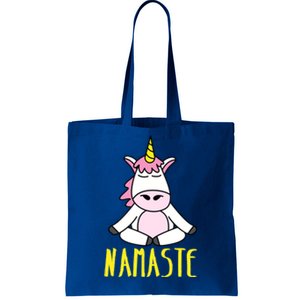 Namaste Yoga Funny Meditating Magical Creature Gift Tote Bag