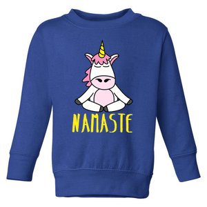 Namaste Yoga Funny Meditating Magical Creature Gift Toddler Sweatshirt