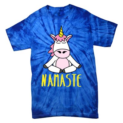 Namaste Yoga Funny Meditating Magical Creature Gift Tie-Dye T-Shirt