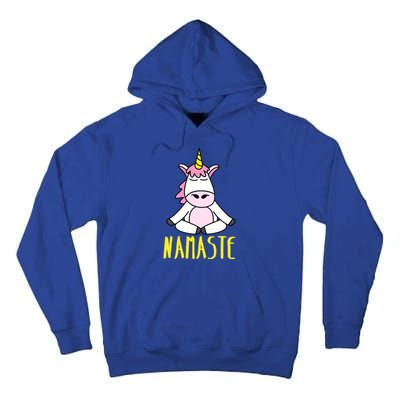 Namaste Yoga Funny Meditating Magical Creature Gift Tall Hoodie