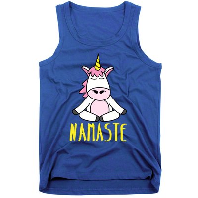 Namaste Yoga Funny Meditating Magical Creature Gift Tank Top