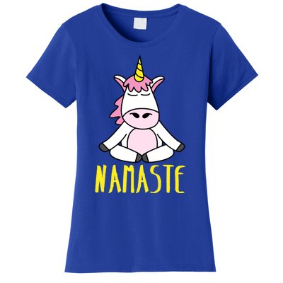 Namaste Yoga Funny Meditating Magical Creature Gift Women's T-Shirt