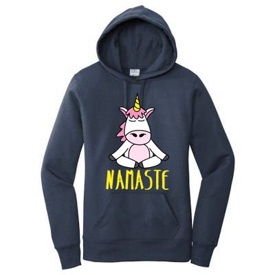 Namaste Yoga Funny Meditating Magical Creature Gift Women's Pullover Hoodie