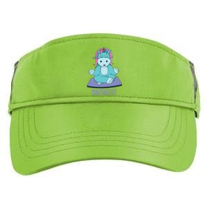 Namaste Yoga Funny Meditating Magical Creature Gift Adult Drive Performance Visor