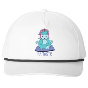 Namaste Yoga Funny Meditating Magical Creature Gift Snapback Five-Panel Rope Hat