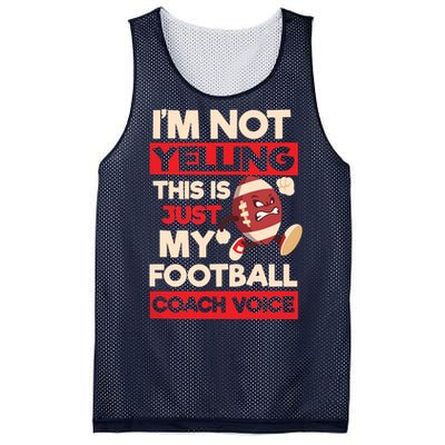 Not Yelling Football Coach Voice Design Football Coach Mesh Reversible Basketball Jersey Tank