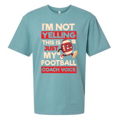 Not Yelling Football Coach Voice Design Football Coach Sueded Cloud Jersey T-Shirt