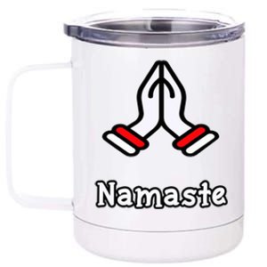 Namaste Yoga Great Gift Namaste Gift 12 oz Stainless Steel Tumbler Cup