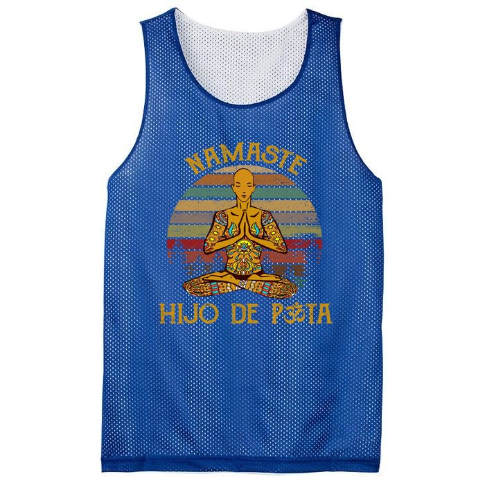 Namaste Yoga Gift Meaningful Gift Mesh Reversible Basketball Jersey Tank