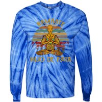 Namaste Yoga Gift Meaningful Gift Tie-Dye Long Sleeve Shirt