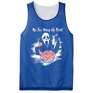 No You Hang Up First Ghost Calling Halloween Cute Gift Mesh Reversible Basketball Jersey Tank