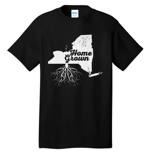 New York Home Grown Roots Ny State Pride Tall T-Shirt