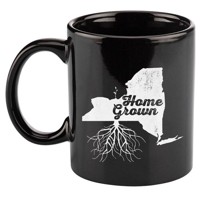 New York Home Grown Roots Ny State Pride 11oz C Handle Ceramic Mug
