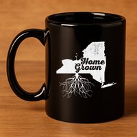 New York Home Grown Roots Ny State Pride 11oz C Handle Ceramic Mug