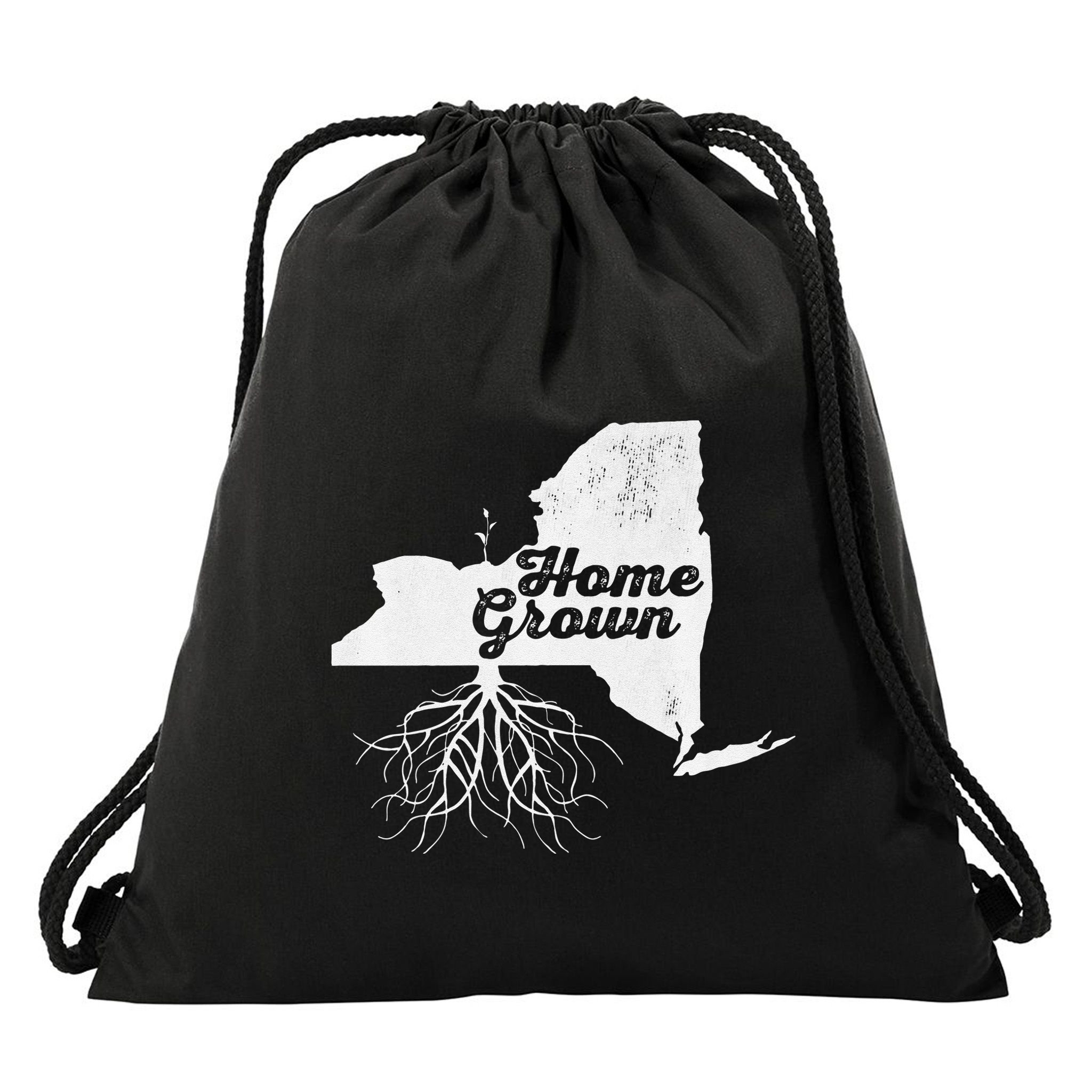 New York Home Grown Roots Ny State Pride Drawstring Bag
