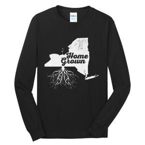 New York Home Grown Roots Ny State Pride Tall Long Sleeve T-Shirt